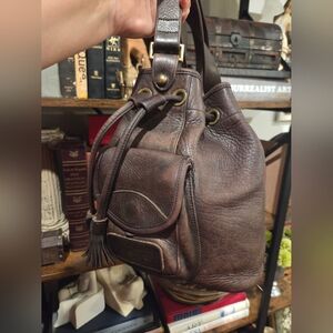 Vintage made In U.S.A Dooney and Bourke Bucket Bag/backpack. Free Wallet!